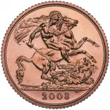 2008 Gold Half Sovereign Elizabeth II Bullion