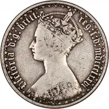 1876 Victoria Gothic Silver Florin