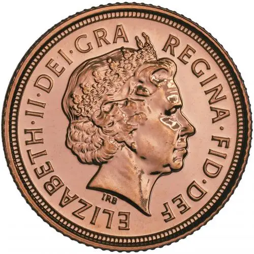2007 Gold Half Sovereign Elizabeth II Bullion obverse