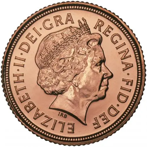 2006 Gold Half Sovereign Elizabeth II Bullion obverse