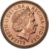 2006 Gold Half Sovereign Elizabeth II Bullion obverse