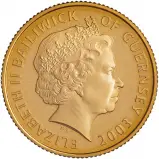 2003 Gold Proof History of The Royal Navy - Golden Hind £25  Coin Single Guernsey obverse