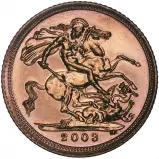 2003 Gold Half Sovereign Bullion Coin