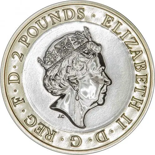 2019 250th Anniversary the Voyage of Captain James Cook BU £2 Coin Obverse
