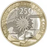 2019 250th Anniversary the Voyage of Captain James Cook BU £2 Coin