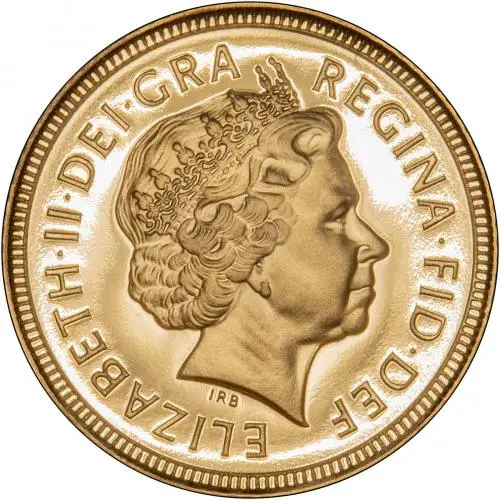 2000 Gold Half Sovereign Elizabeth II Proof Obverse