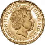 2000 Gold Half Sovereign Elizabeth II Proof Obverse