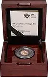 2017 Gold Quarter Sovereign Elizabeth II Proof