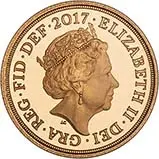 2017 Gold Quarter Sovereign Elizabeth II Proof 25292