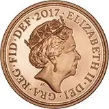 2017 Whole Coin Set Sovereign - 5 Coins Gold Proof 21260