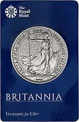 2016 1 oz Silver Coin Britannia In Card Bullion