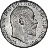 1902 Edward VII Silver Florin Matt Proof Obverse