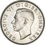 george vi portrait 1937 silver shilling 