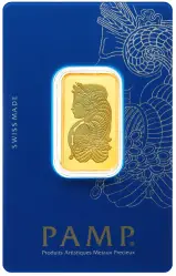 20g PAMP Gold Minted Bar Lady Fortuna - Pre-Owned