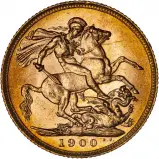 1900 Gold Sovereign Victoria Old Head London