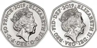 2019 B.U. 50 Years of the 50p 5-Coin British Culture - Military Set Obverse
