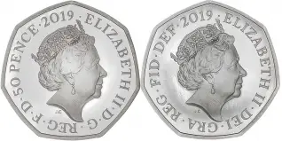 2019 Silver Proof 50 Years of the 50p British Culture - Military Set Obverse