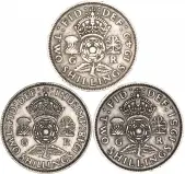 George VI Base Metal Ordinary Circulation Florin Mixed Dates
