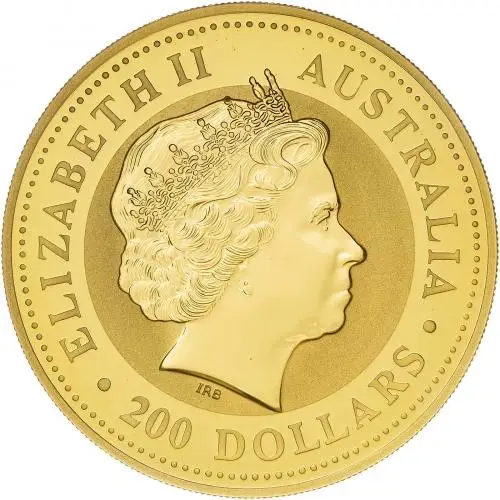 2007 Gold 2 oz Lunar Year of the Pig Perth Mint Bullion Coin obverse