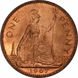 1967 Elizabeth II Uncirculated Penny