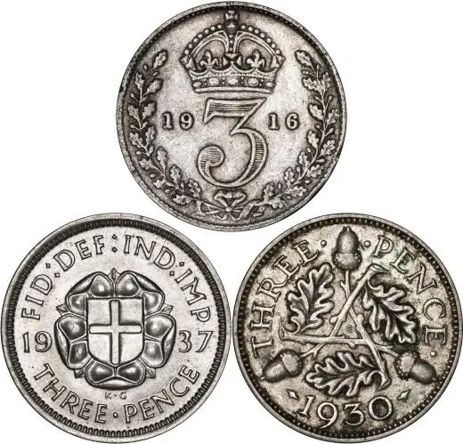 Reverse of Silver Threepence Ordinary Circulation 