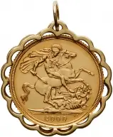 2000 Gold Sovereign In Pendant Mount 