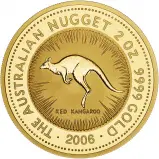 2006 Gold 2 oz Red Kangaroo Nugget $200 Perth Mint Bullion Coin
