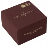 2019 Gold Proof Piedfort Sovereign Coin box