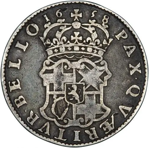 Oliver Cromwell Halfcrown Reverse