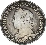 Oliver Cromwell Halfcrown Obverse
