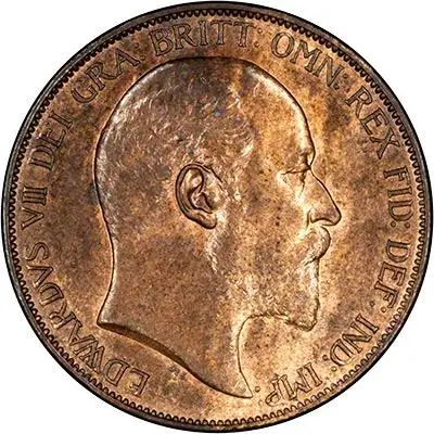 1902 Edward VII Penny aUNC obverse