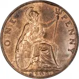 1902 Edward VII Penny aUNC