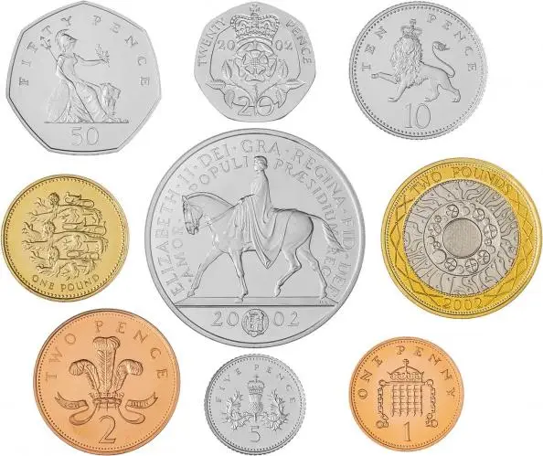 2002 Base Metal Queen Elizabeth II Deluxe Proof 9 Coin Set revese designs