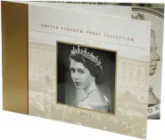 2002 Base Metal Queen Elizabeth II Deluxe Proof 9 Coin Set info booklet