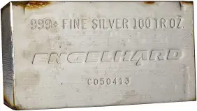 Silver 100 Ounce Bar Engelhard - Pre-Owned 