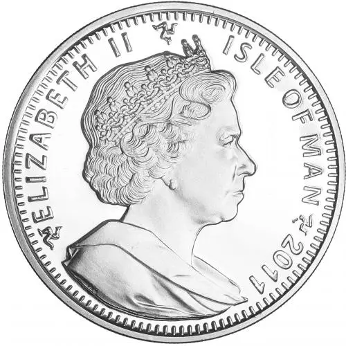 2011 Silver 1 Ounce Noble Isle of Man Coin obverse