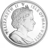 2011 Silver 1 Ounce Noble Isle of Man Coin obverse