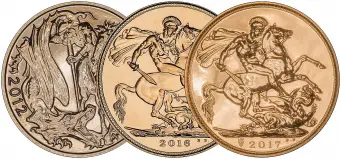 Elizabeth II Bullion Sovereign 3-Coin Bundle Set