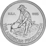 Engelhard Silver BU 'American Prospector' 1 oz Bullion Round Pre-Owned