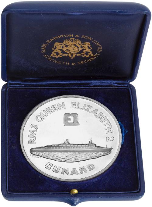 1969 QE2's Maiden Voyage Medallion in Palladium | Chard