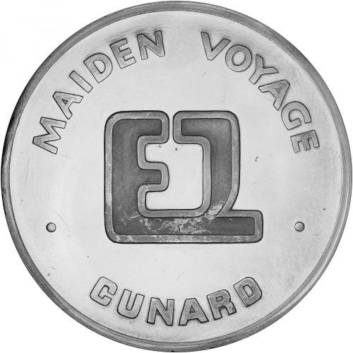 1969 QE2's Maiden Voyage Medallion in Palladium | Chard