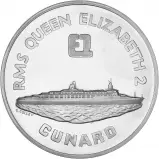 1969 Palladium Medallion - QE2's Maiden Voyage obverse