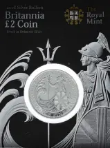 2008 1 oz Silver Britannia Bullion Coin - In Sleeve