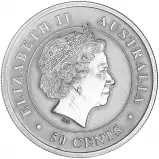 2016 Australian Tiger Shark 0.5 oz Silver Bullion Coin obverse