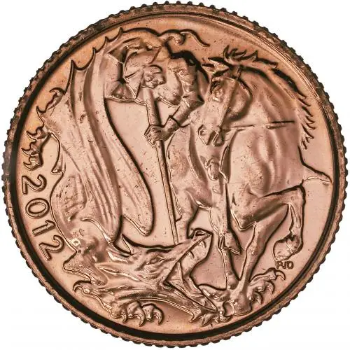 2012 Half Sovereign 'QEII Diamond Jubilee' Gold Coin reverse