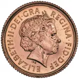 2012 Half Sovereign 'QEII Diamond Jubilee' Gold Coin obverse
