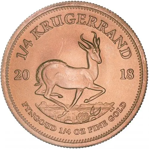2018 Gold Krugerrand 0.25 Ounce Bullion Coin reverse 1