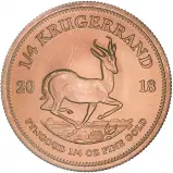 2018 Gold Krugerrand 0.25 Ounce Bullion Coin