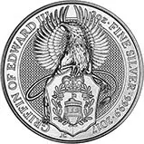 2017 2 oz Silver Coin Bullion Queen's Beasts - Griffin